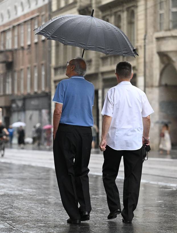 Ljetna kiša u Zagrebu