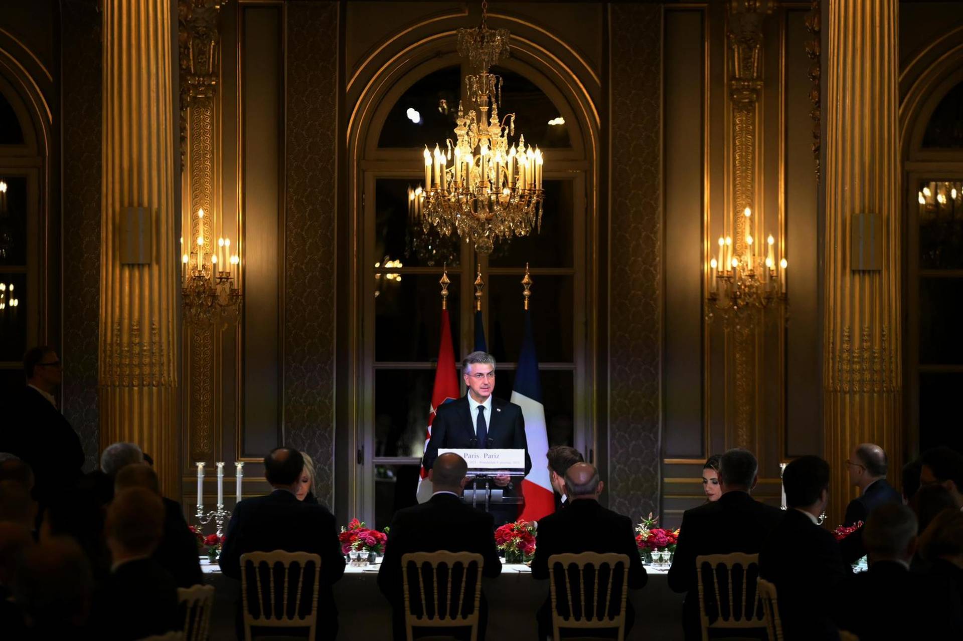 FOTO: Večera za pamćenje u Elizejskoj palači! Plenković i Macron odali počast Nicolieru