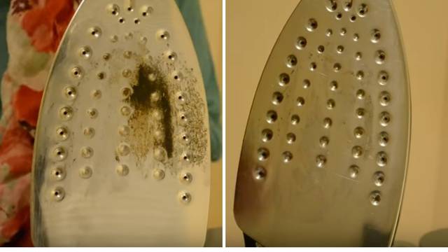 Fantastičan trik za brzinsko čišćenje zalijepljenog dna pegle