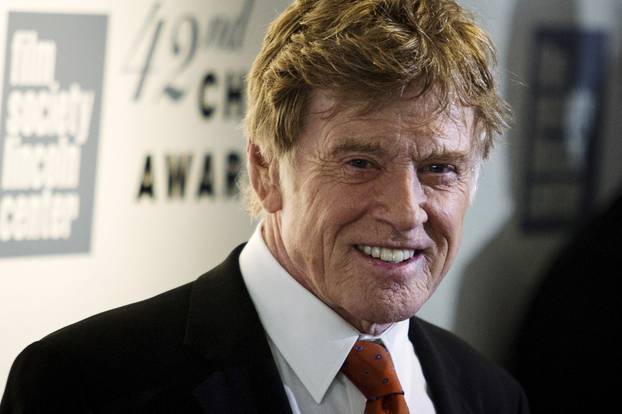 FILE PHOTO: Actor Redford arrives to attend the Chaplin award at Alice Tully Hall in New York