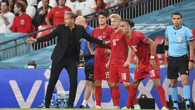 Football EURO 2020 semi-finals / England -Denemark 2-1 nV