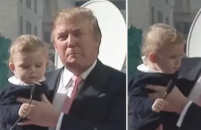 VIDEO Širi se snimka na kojoj Trump pokazuje sina Barrona