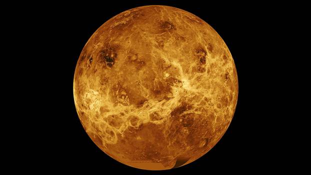 FILE PHOTO: Data from NASA's Magellan spacecraft and Pioneer Venus Orbiter is used in an undated composite image of the planet Venus