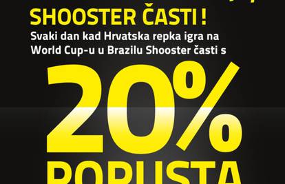 Dok kockasti igraju, Shooster časti s popustima!