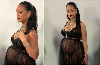 Trudna Rihanna stigla na reviju u Parizu samo u donjem rublju
