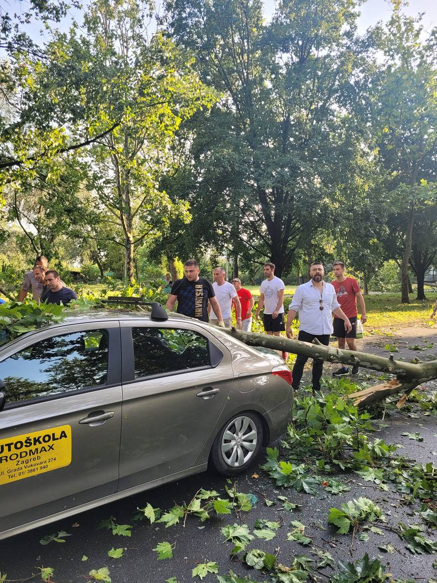 Djevojku na satu vožnje ulovilo nevrijeme: 'Išli smo se skloniti i tada je na auto palo stablo...'
