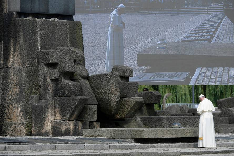Pope Francis visits to Birkenau's former Nazi death camp in Oswiecim