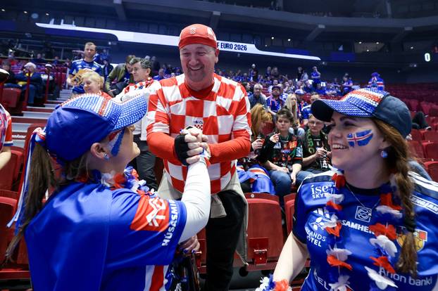 Susret Islanda i Hrvatske u drugom krugu EHF Europskog prvenstva, navijači 