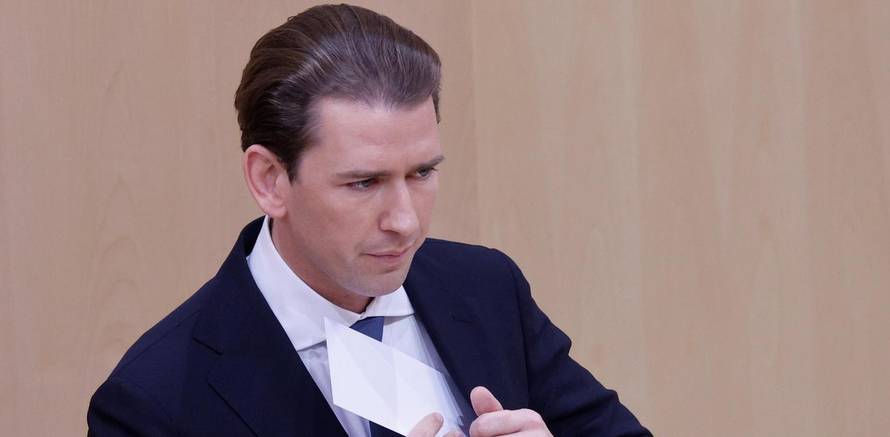 Former Chancellor Kurz attends a session of the Austrian parliament in Vienna