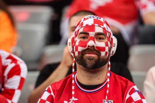 Zagreb: Navijači na utakmici Svjetskog rukometnog prvenstva između Egipta i Hrvatske