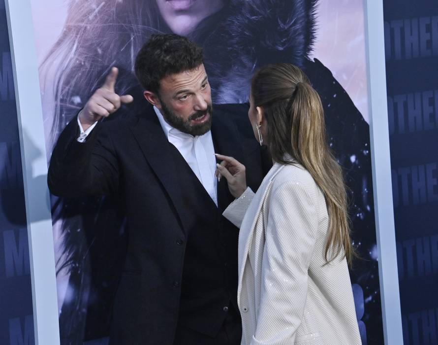 Jennifer Lopez and Ben Affleck Attend "The Mother" Premiere in Los Angeles