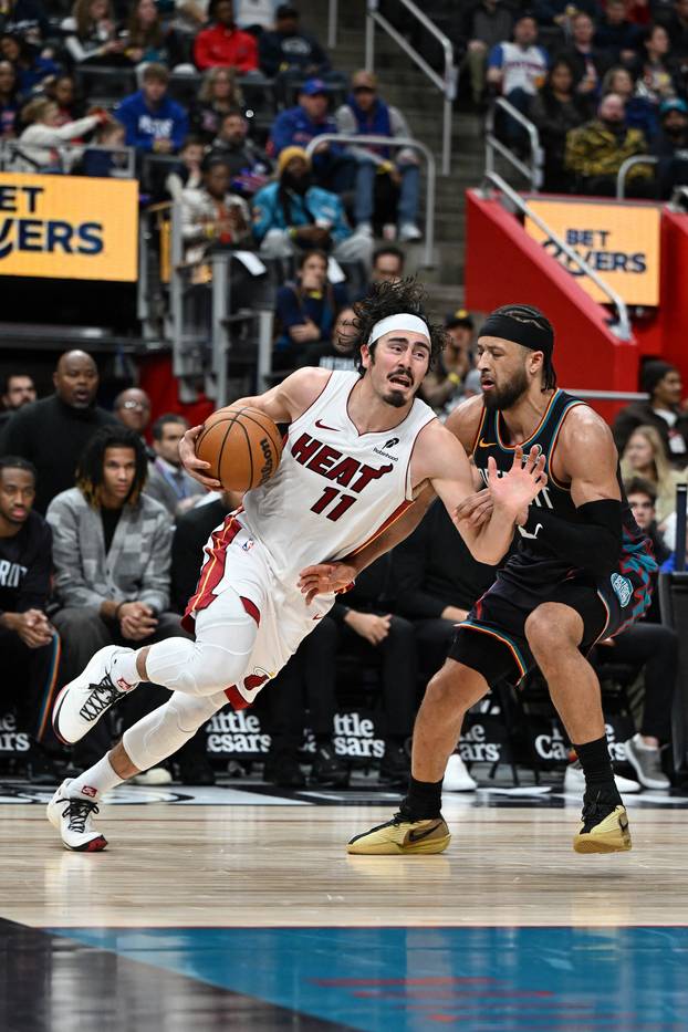 NBA: Miami Heat at Detroit Pistons