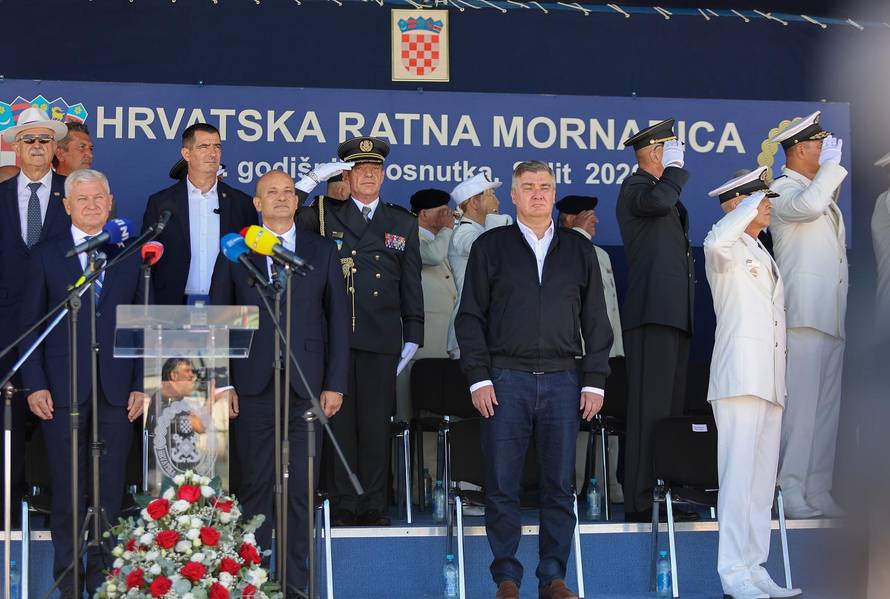 Split: Svečano obilježavanje 35. obljetnice utemeljenja Hrvatske ratne mornarice