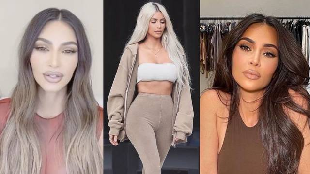 Kim Kardashian isprobala je smeđe pastelne pramenove