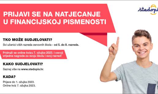 Otvorene prijave za natjecanje u financijskoj pismenosti namijenjeno osnovnoškolcima