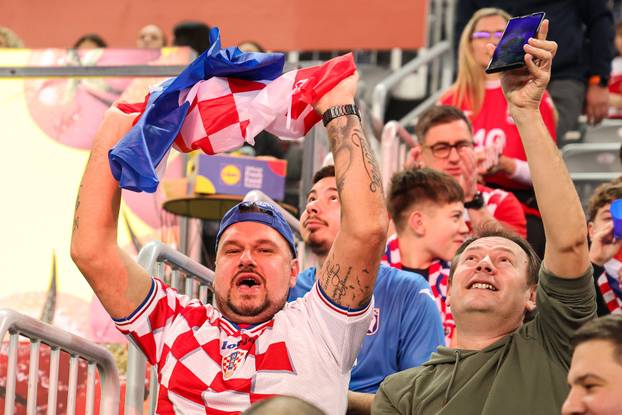Zagreb: Navijači na utakmici Svjetskog rukometnog prvenstva između Egipta i Hrvatske