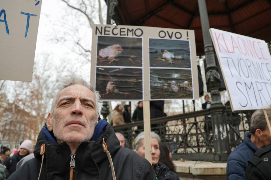 Zagreb: Prosvjed protiv kompleksa industrijskih megafarmi i klaonica peradi u Sisačko-moslavačkoj županiji