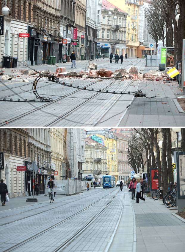 Peta godišnjica potresa: Kako je Zagreb izgledao na dan potresa, a kako izgleda danas