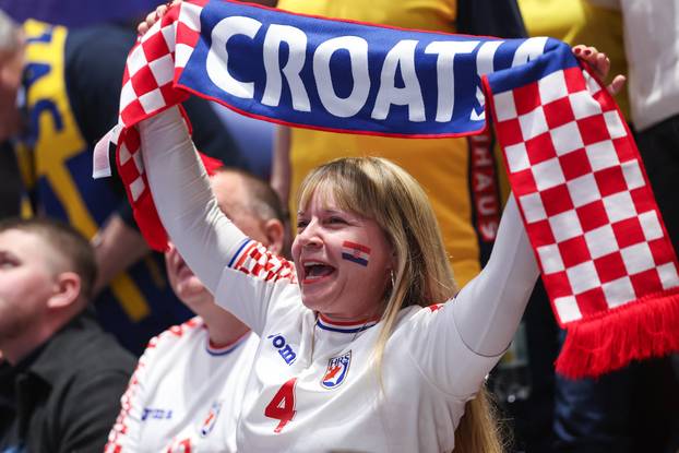 Susret Švedske i Hrvatske u prvom krugu EHF Europskog prvenstva, navijači