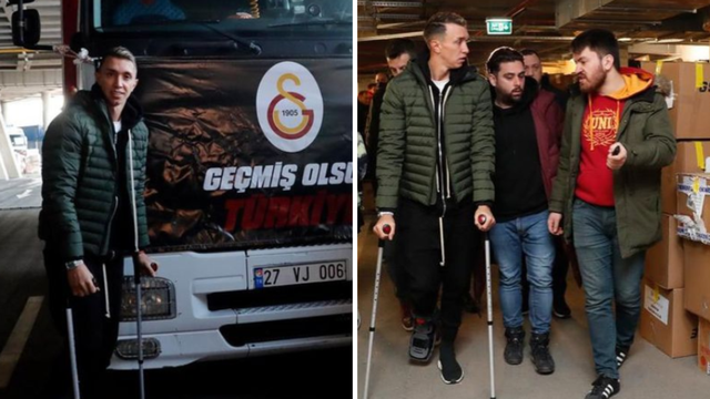 Ikonski golman turske lige je na štakama došao pomoći ljudima stradalima u razornom potresu