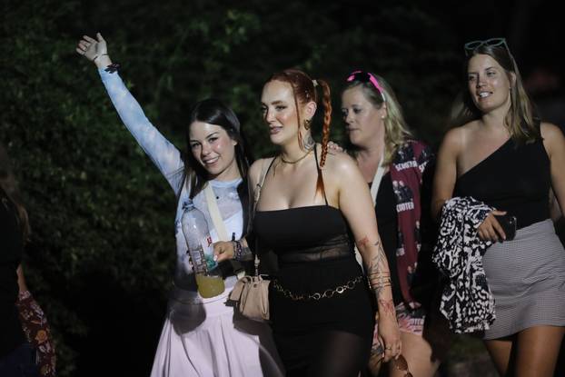Split: Dolazak partijanera na drugu večer Ultra Europe festivala 2025.