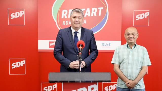 Zagreb: Goran Aleksić i Boris Lalovac na konferenciji za medije Restart koalicije