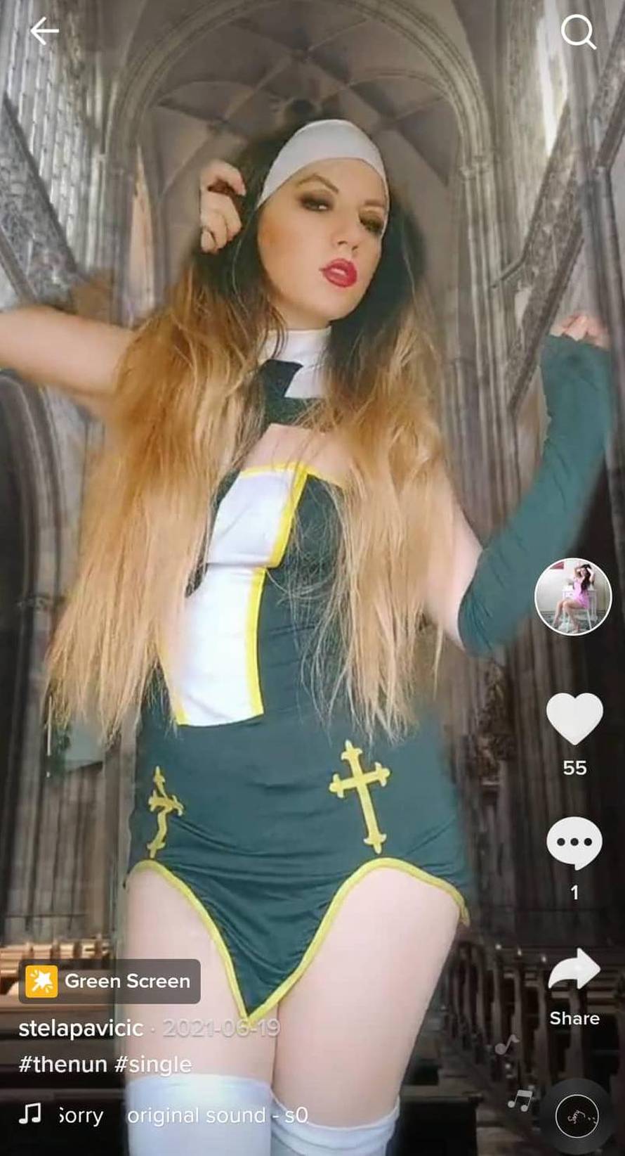 Stela iz 'Ljubav je na selu' je u kostimu časne 'išla' u katedralu