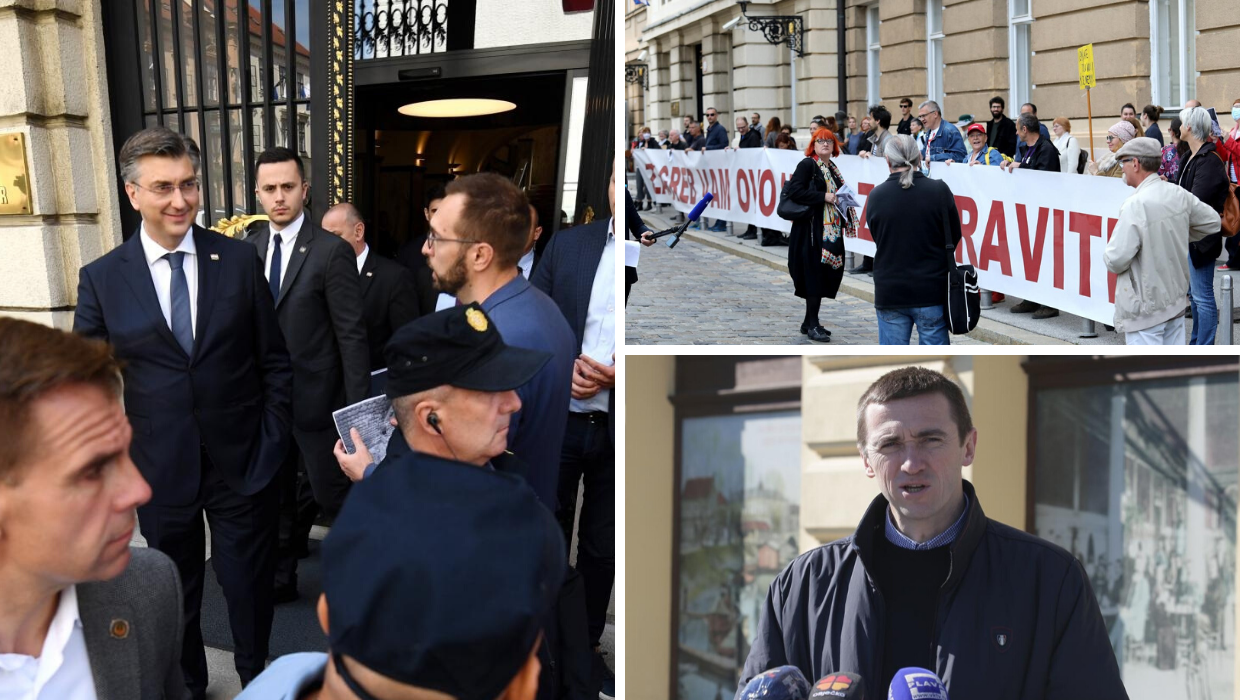 Što je smiješno? Prosvjednici ga izviždali, Penava ide Škori...