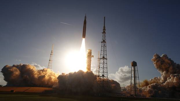 NASA's Artemis II mission to fly by the moon lifts off from the Kennedy Space Center in Cape Canaveral, Florida, U.S.