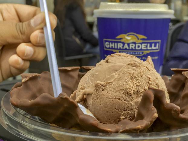 Ghirardelli chocolate ice cream