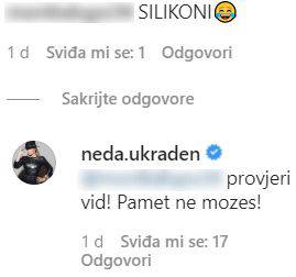 Prozvali Nedu da ima silikone, ona odbrusila: 'Provjeri si vid'