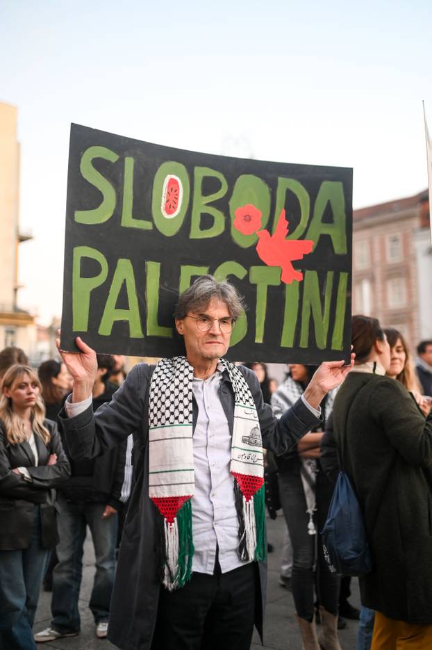Zagreb: Prosvjed za Palestinu: "Ko je zasp&rsquo;o, neka se probudi!"