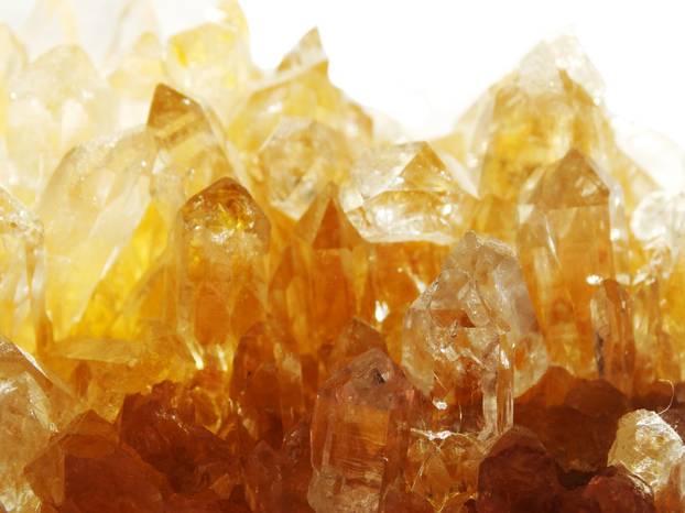 citrine geode geological crystals