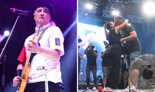 FOTO Plavi orkestar nastupio u Bjelovaru na Terezijani, a na koncertu je 'pala' i prosidba
