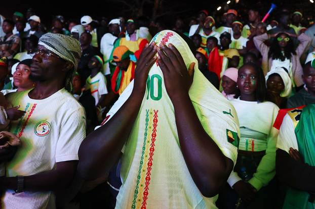 CAF Africa Cup of Nations - Morocco 2025 - Final - Fans watch Senegal v Morocco