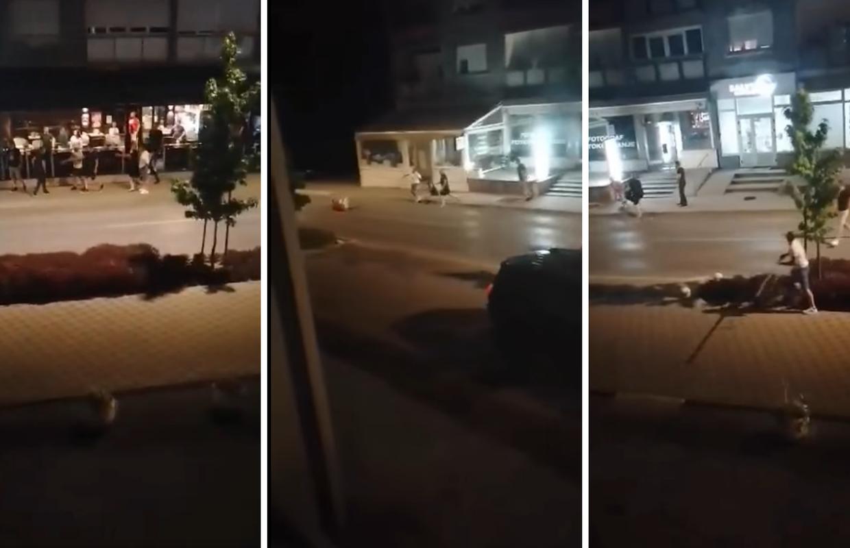VIDEO Makljaža u Zaboku: Bacali boce na automobil, pa se potukli stolicama i štapovima