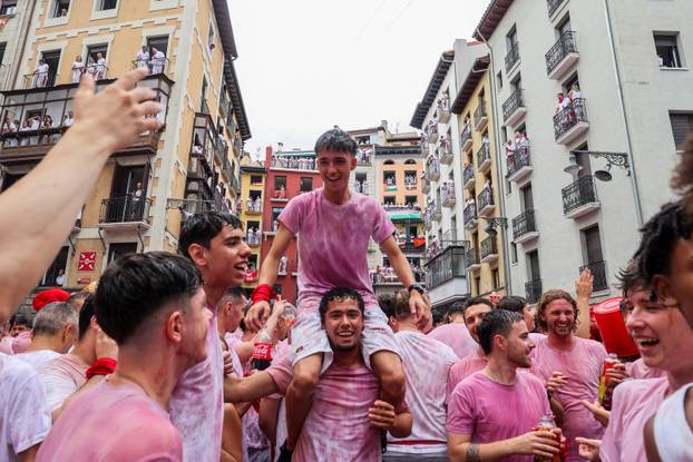 San Fermin festival (Chupinazo) in Pamplona