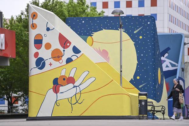 Zagreb: Novi šareni mural na platou Mamutice