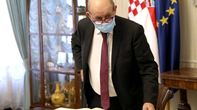 Zagreb: Andrej Plenković sastao se s francuskim ministrom Jeanom Yvesom Le Drianom