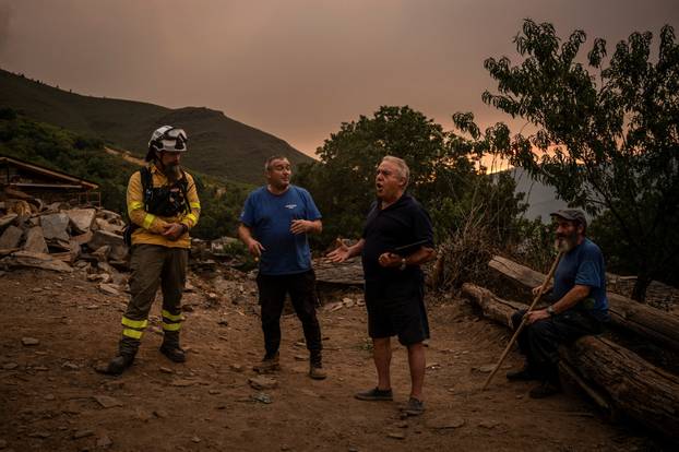 Wildfires in Spain's Galicia region