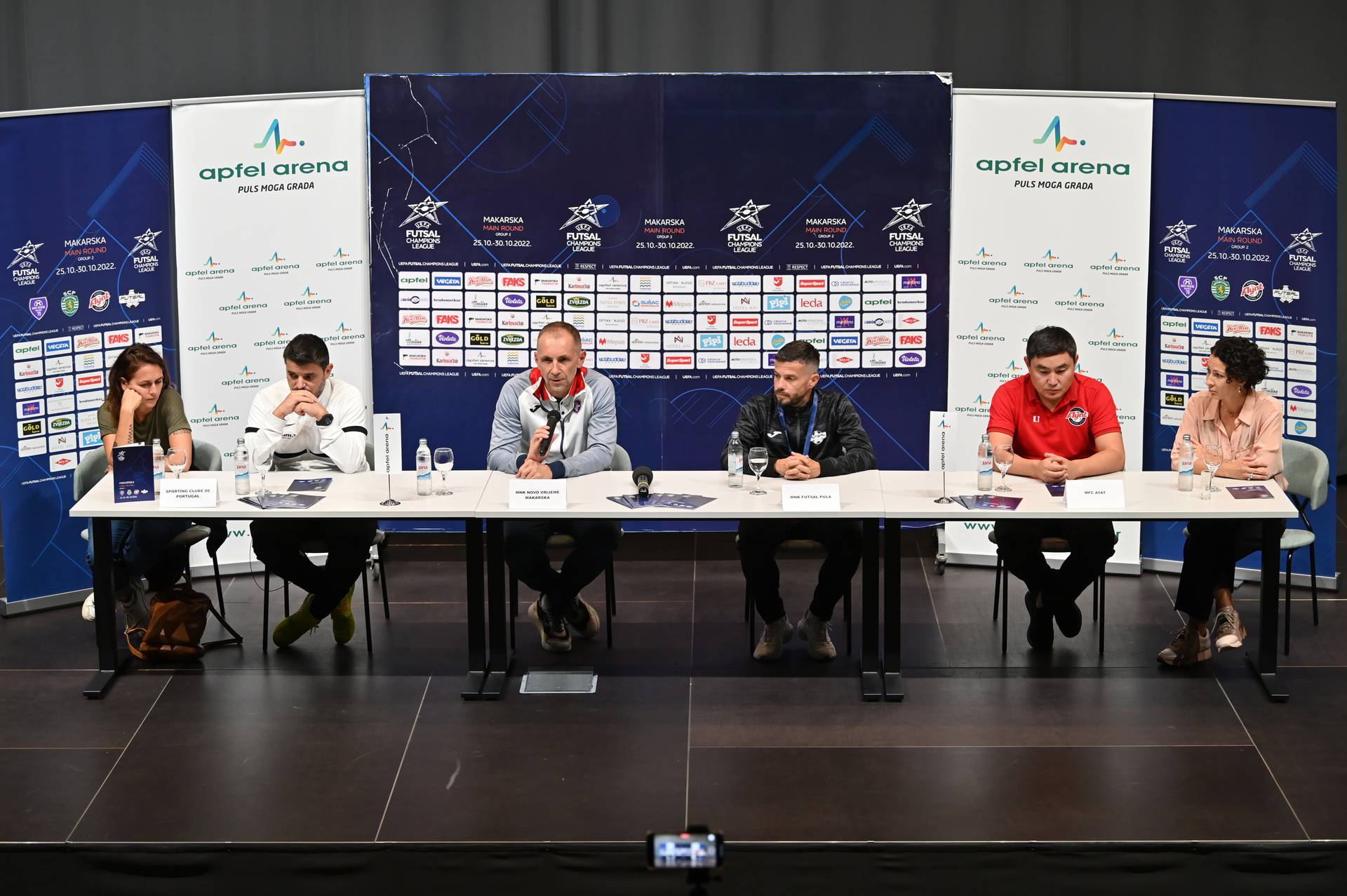 Makarska: Konferencija za medije povodom pocetka Futsal Lige Prvaka 