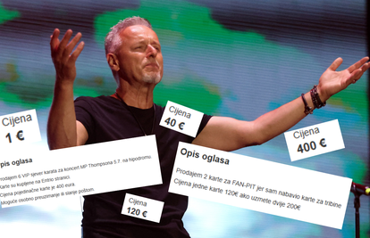 Karte za koncert Thompsona se masovno prodaju na oglasima: Cijene idu i do par stotina eura