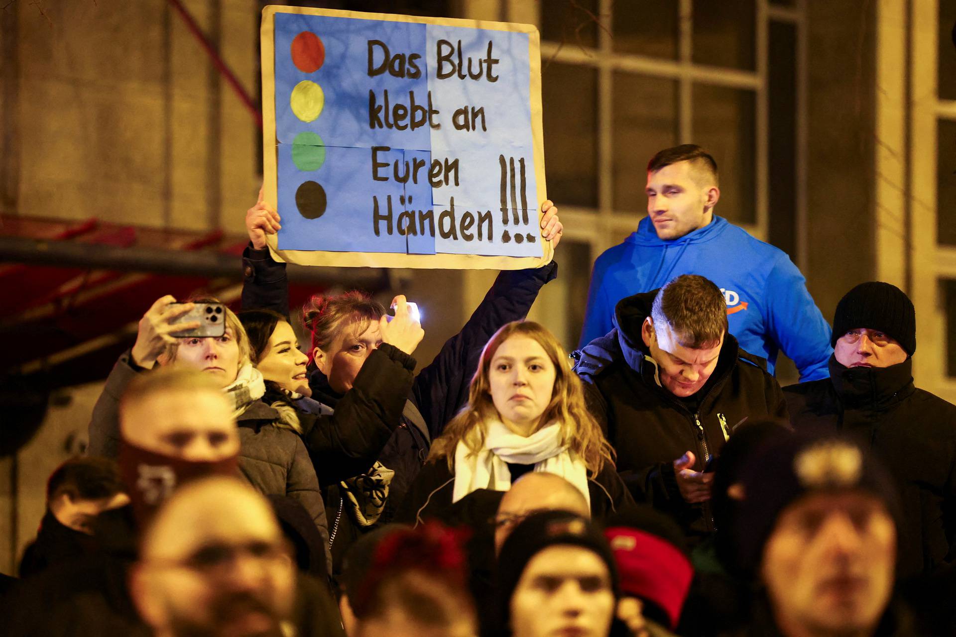 Aftermath of Christmas market attack, in Magdeburg