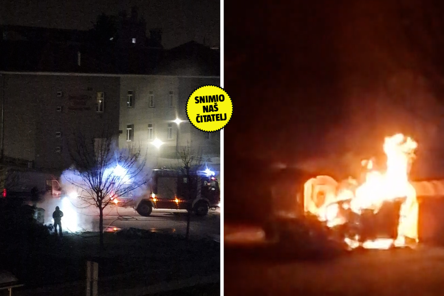 Zapalila se kanta za sme&cacute;e u Vara&zcaron;dinu