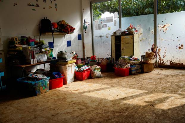 Aftermath of the flooding caused by heavy rains in Catarroja, Valencia