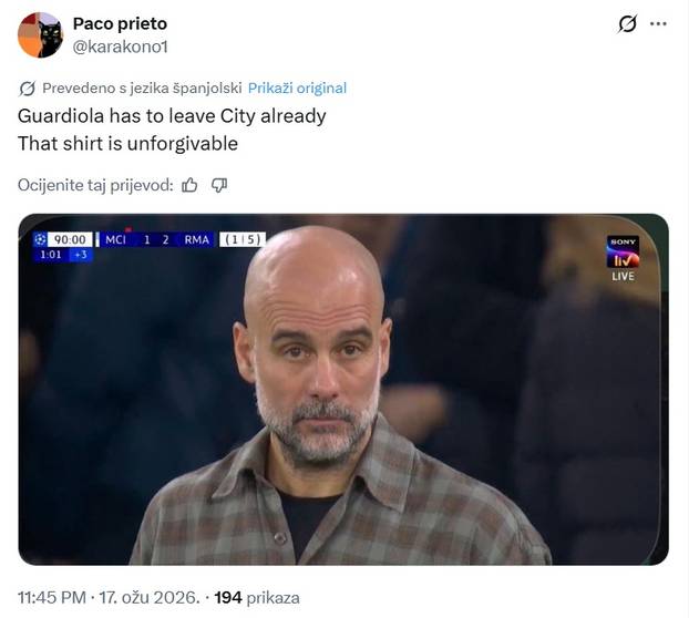 FOTO Guardiola kao drvosječa. Koliko košta famozna košulja?
