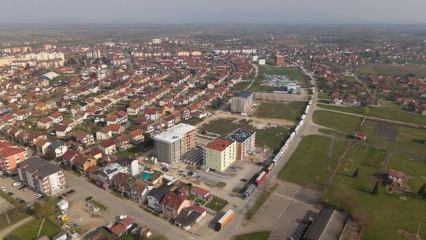 Gradi&scaron;ka: Pogled iz zraka na prosvjed prijevoznika