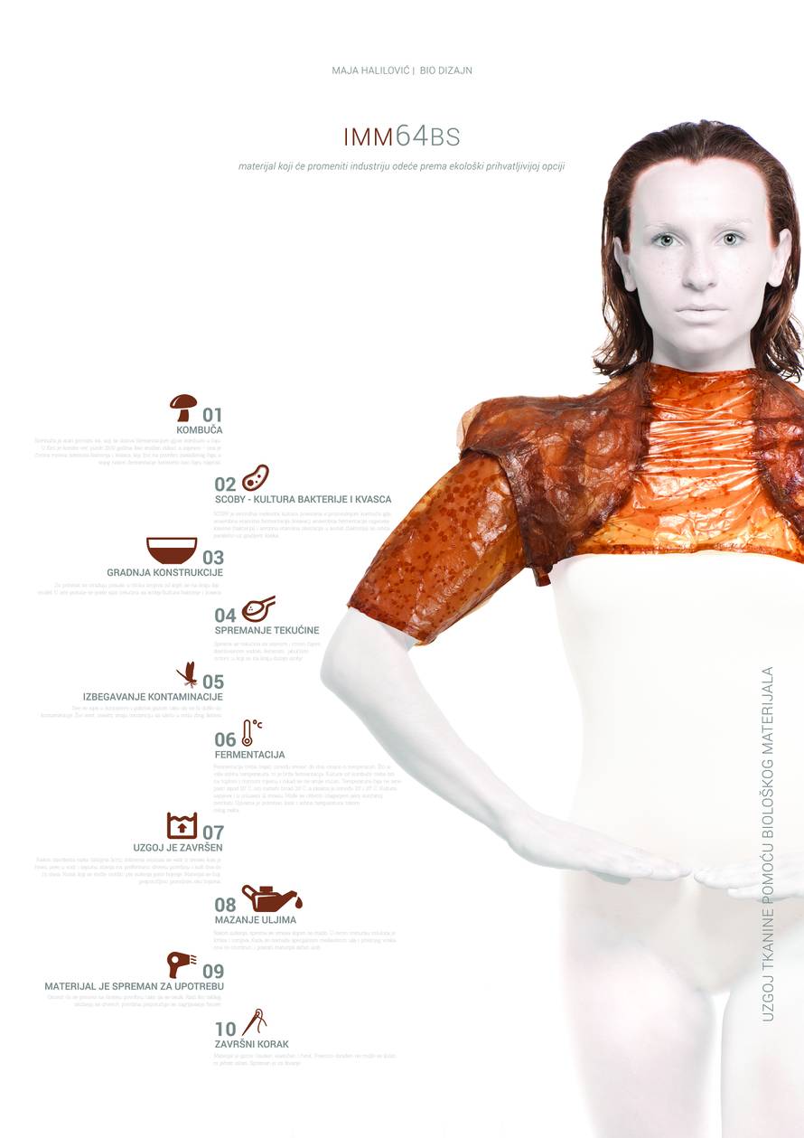 Maja je jedina biodizajnerica u regiji: 'Materijale za odjeću radim od algi, gljiva i bakterija'