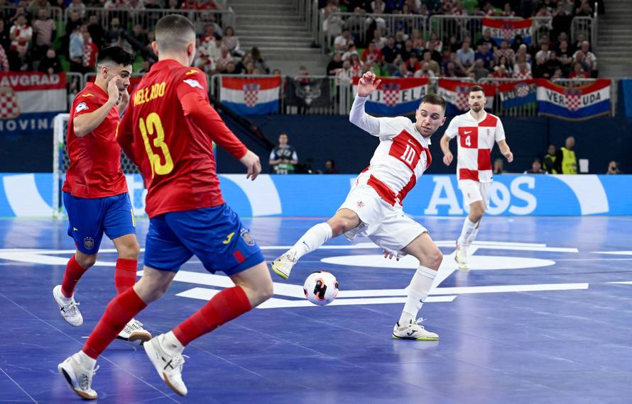 Susret Hrvatske i Španjolske u polufinalu Europskog prvenstva u futsalu