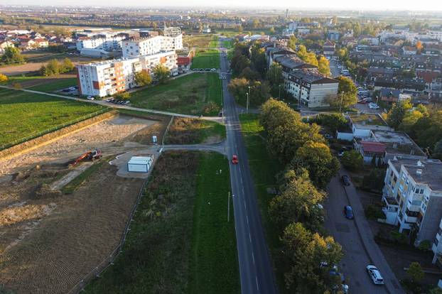 Snimke iz zraka po?etka radova na proširenju i rekonstrukciji Sarajevske ceste u Zagrebu